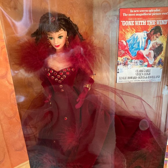 Vintage 1994 Hollywood Collection Gone with the Wind 4 Barbies New in Box $176 - Picture 4 of 6
